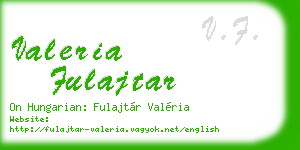 valeria fulajtar business card